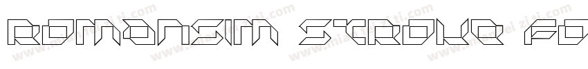Romansim Stroke Font字体转换
